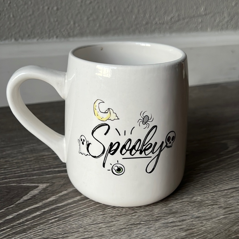 New Halloween skull spooky stoneware decal mug 🔮